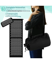 Sorbus 51 Inch Acupressure Mat, Pillow & Carry Bag