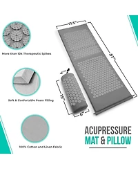 Sorbus 51 Inch Acupressure Mat, Pillow & Carry Bag