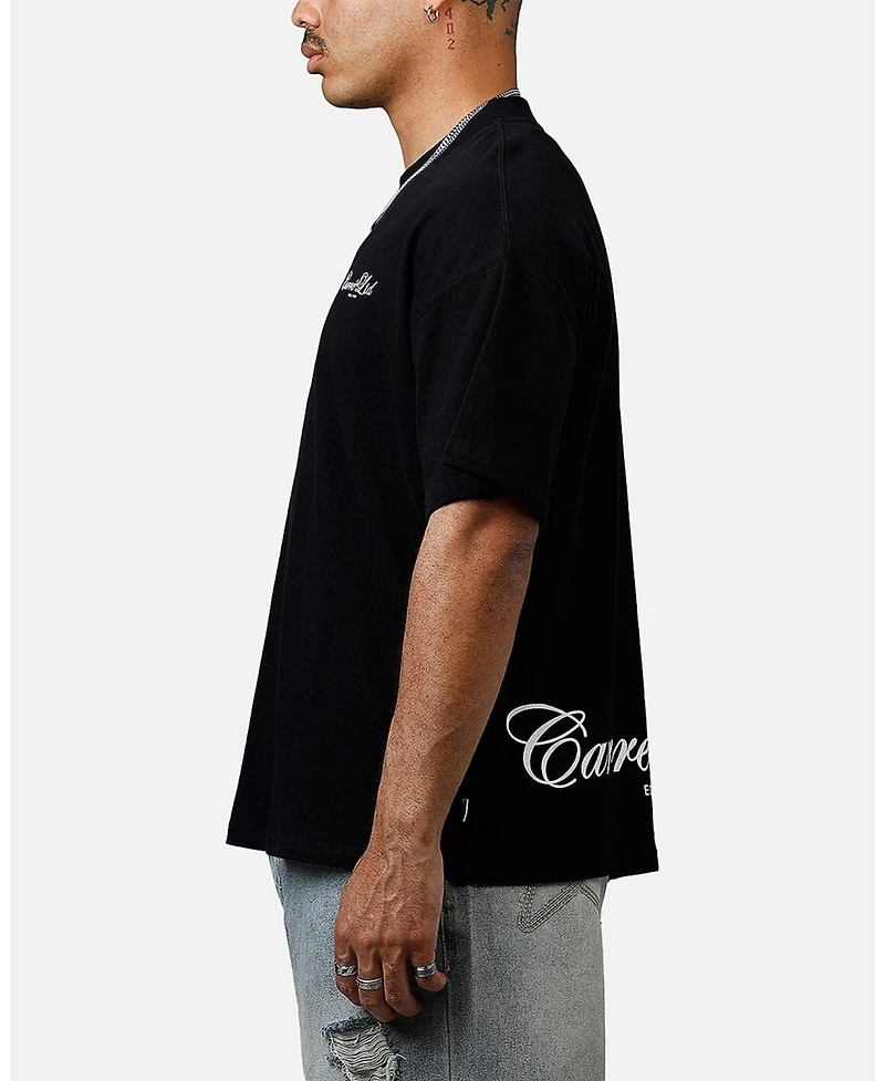 Carre Men's Side Script Oversized T-Shirt