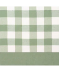 Kate Aurora Modern Country Farmhouse 3 Piece Buffalo Check Plaid Window Curtains & Valance Set