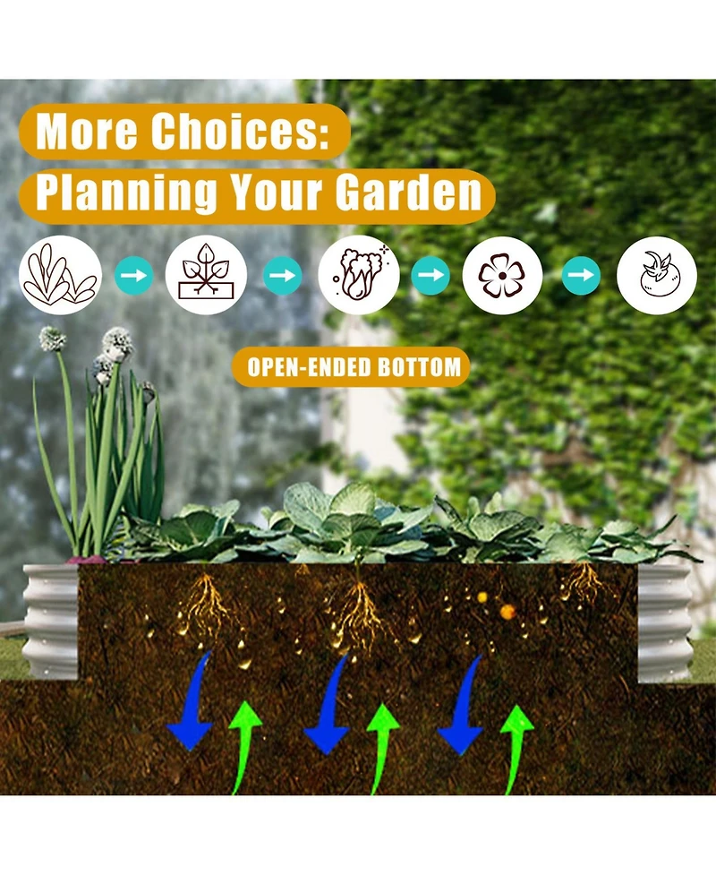 Streamdale Furniture 6x3x1ft Raised Garden Bed Kit