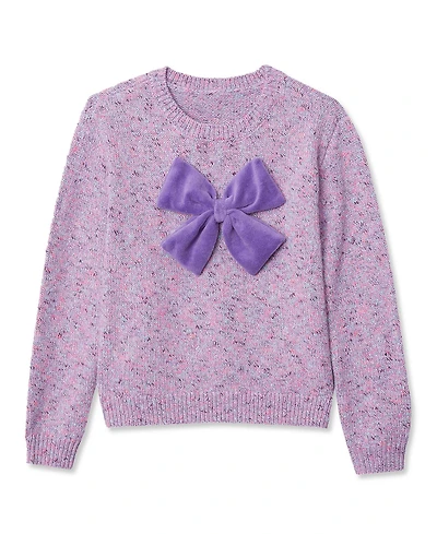 Lands' End Girls Meet and Greet Bow Knit Sweater