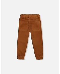 Deux par Baby Boy Stretch Corduroy Jogger Pants Brown