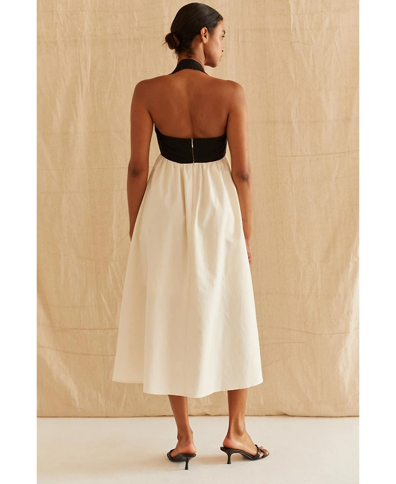 Crescent Women's Lilibeth Halter Neck Midi Dress Success