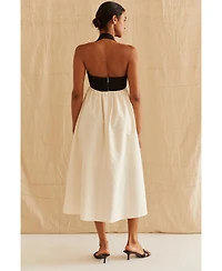 Crescent Women's Lilibeth Halter Neck Midi Dress Success