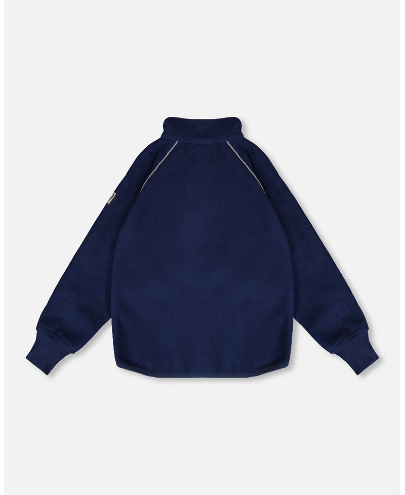 Deux par Kids Unisex Mid-Layer Teknik Jacket Navy Blue