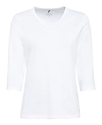 Olsen Women's Embellished V-Neckline T-Shirt