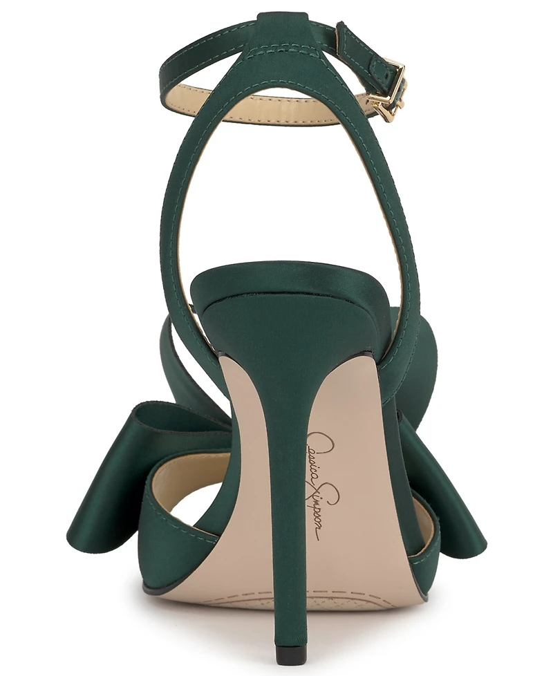 Jessica Simpson Women's Olivine Bow High-Heel Stiletto Dress Sandals