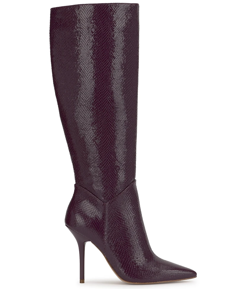 Jessica Simpson Women's Lovienn Stiletto Knee-High Wide-Calf Dress Boots
