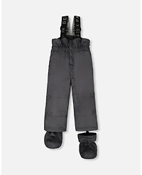 Deux par Baby Boy Two-Piece Play Snowsuit with Printed Jacket Sage Green - Baby|Toddler