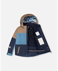 Deux par Boy Two-Piece Teknik Snowsuit Blue Mountains - Toddler|Child