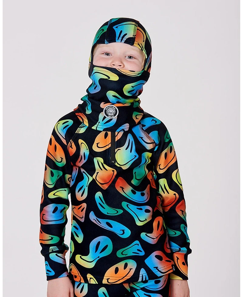 Deux par Boy Brushed Jersey Balaclava Smiley Face - Toddler|Child