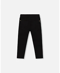 Deux par Baby Boy Stretch Twill Pants Black