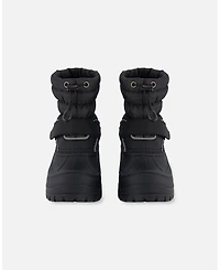 Deux par Kids Unisex Winter Boots Solid Black - Toddler|Child