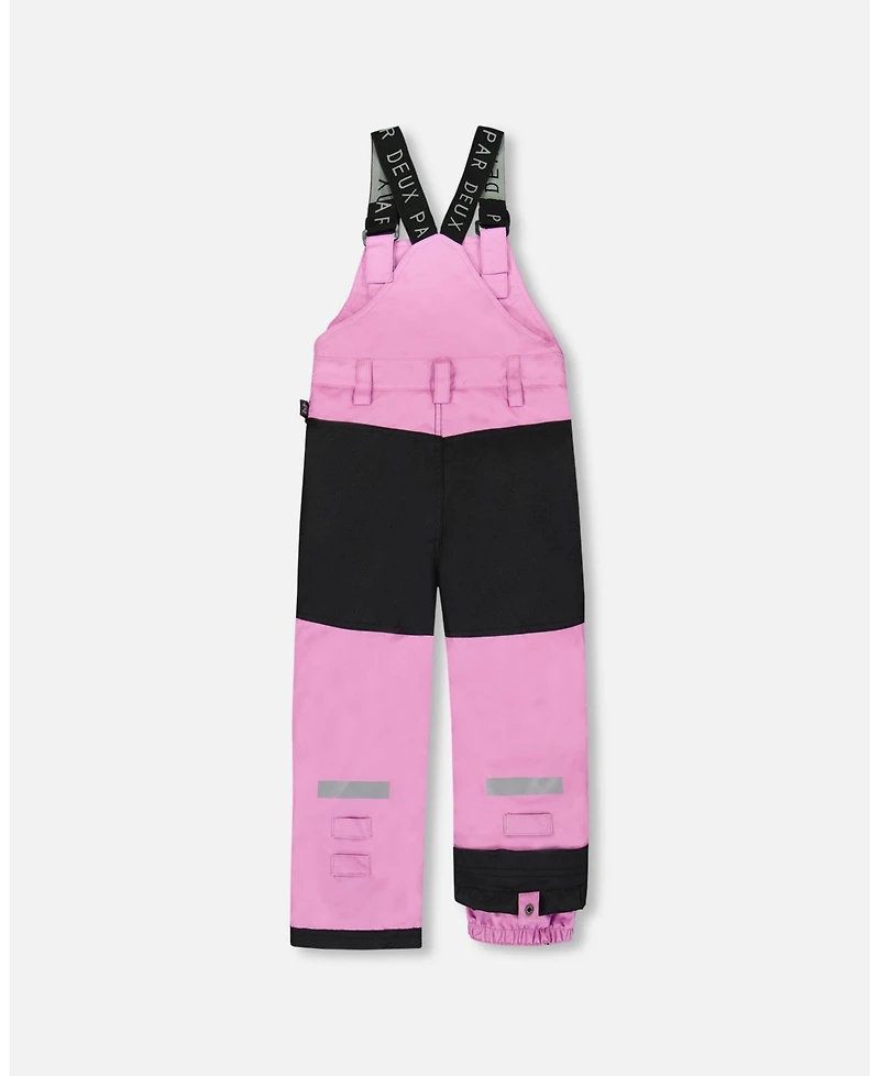 Deux par Girl Solid Play Overall Snow Bib Purple - Toddler|Child