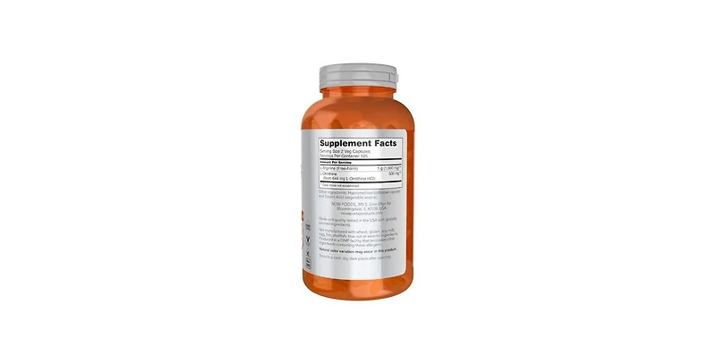 Now Foods Arginine & Ornithine, 250 Caps