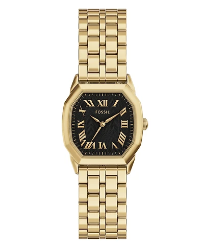 Fossil Women's Harlow Three-Hand Gold-Tone Stainless Steel Watch, 27mm
