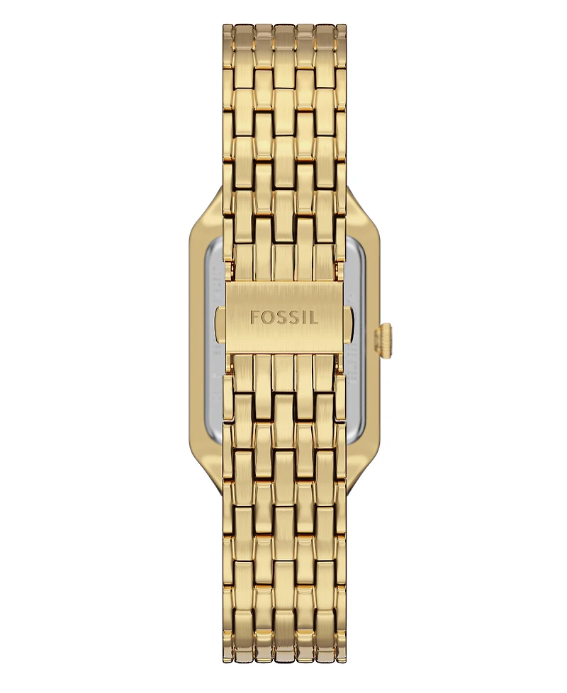 Fossil Women's Raquel Three-Hand Date Gold-Tone Stainless Steel Watch, 23mm