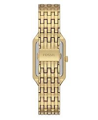 Fossil Women's Raquel Three-Hand Date Gold-Tone Stainless Steel Watch, 23mm