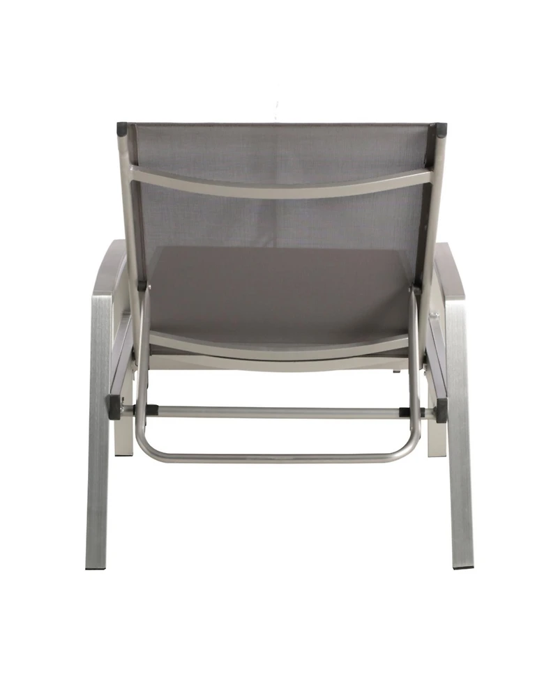 Streamdale Furniture Outdoor Chaise Lounge Set - Aluminum Frame Adjustable