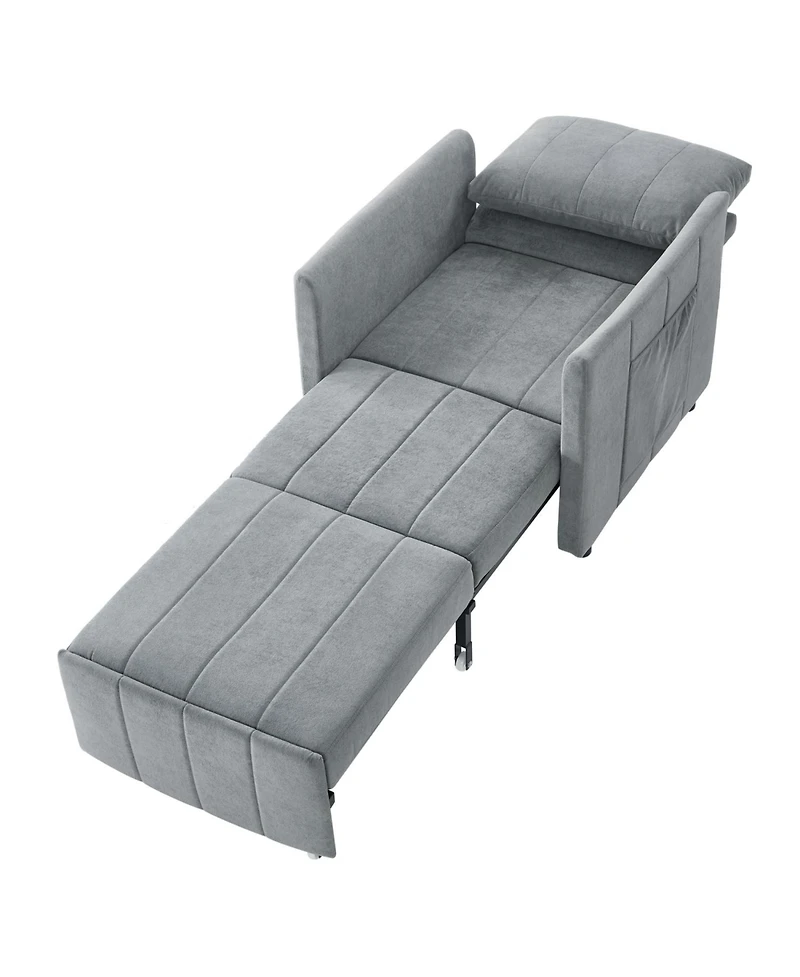 Streamdale Furniture Convertible Sleeper Sofa Bed with Adjustable Backrest