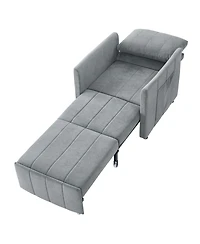 Streamdale Furniture Convertible Sleeper Sofa Bed with Adjustable Backrest