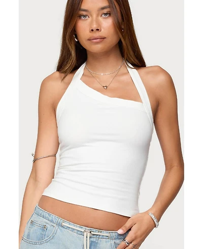Edikted Women's Kylan Asymmetric Halter Top
