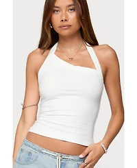 Edikted Women's Kylan Asymmetric Halter Top