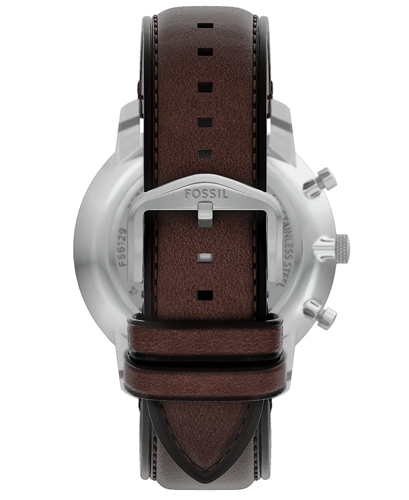 Fossil Men's Neutra Chronograph Brown Leather Watch, 44mm