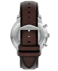 Fossil Men's Neutra Chronograph Brown Leather Watch, 44mm