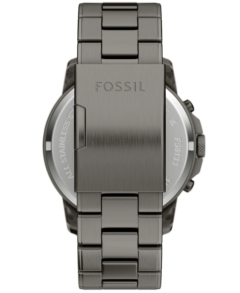 Fossil Men's Grant Chronograph Gunmetal Stainless Steel Watch, 44mm