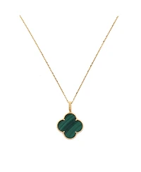 Pre-Owned Van Cleef & Arpels Magic Alhambra Pendant Necklace 18K Gold and Malachite