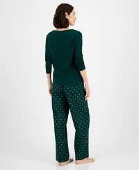 Charter Club Women's Cotton Flannel Plaid Pajama Pants, Created for Macy's