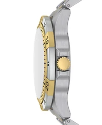 Fossil Men's Garrett Multifunction Two-Tone Stainless Steel Watch, 44mm