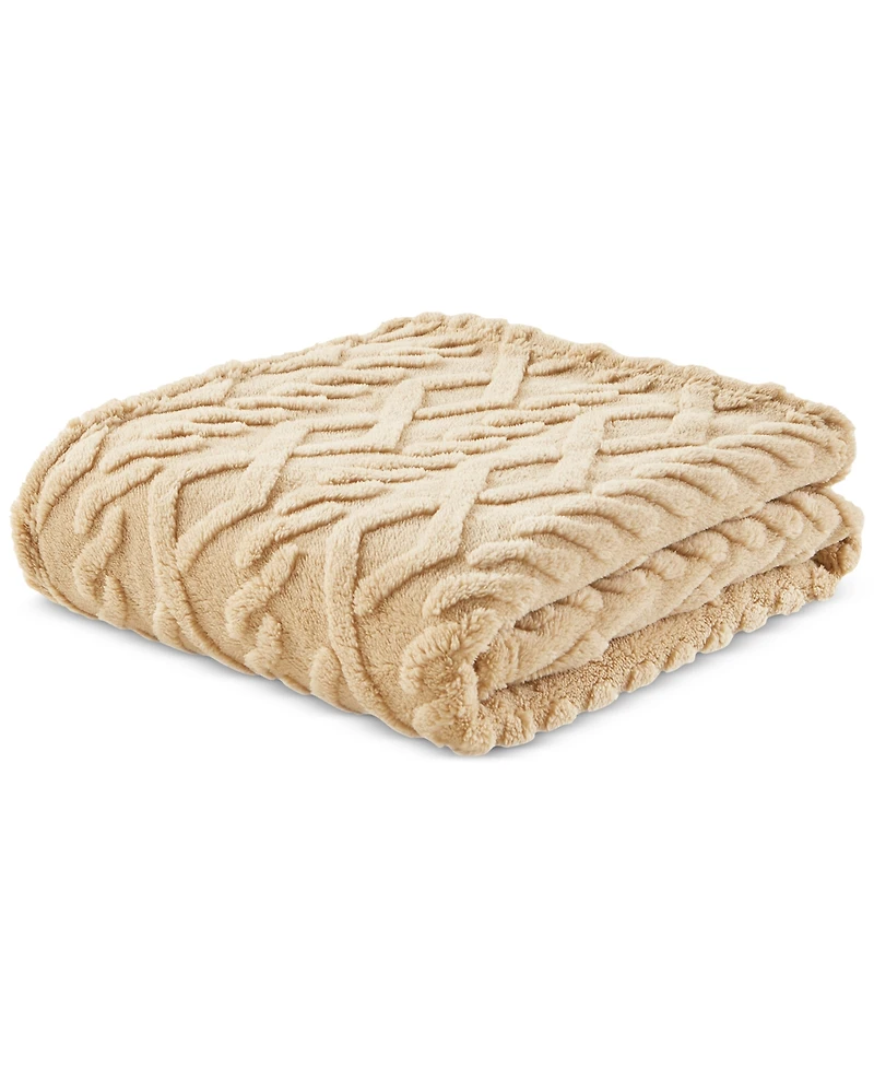 Premier Comfort Cozy Cable Throw Blanket, 50" x 60"