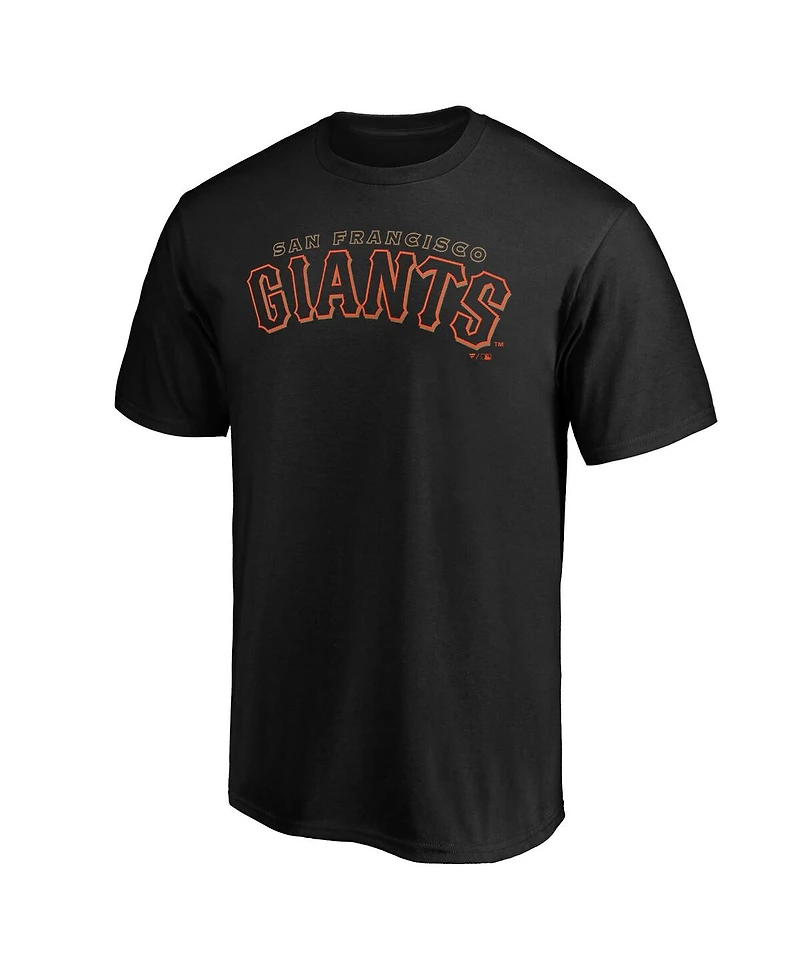 Fanatics Mto Label Men's Black San Francisco Giants Alternate Club Lettering T-Shirt