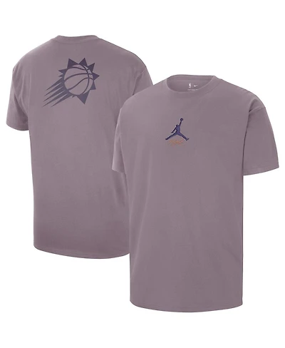 Jordan Men's Purple Phoenix Suns Statement Edition Jumpman Flight Heavyweight T-Shirt