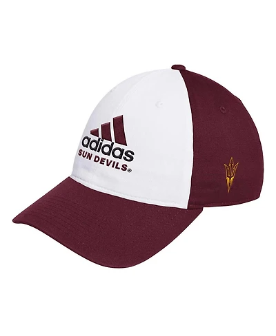 Adidas Men's White/Maroon Arizona State Sun Devils Slouch Adjustable Hat