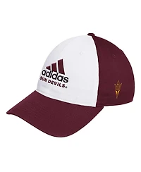 Adidas Men's White/Maroon Arizona State Sun Devils Slouch Adjustable Hat