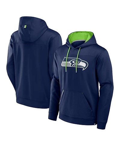 Fanatics Men's College Navy Seattle Seahawks Defender Pullover Hoodie