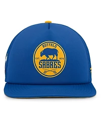 Fanatics Men's Royal/Gold Buffalo Sabres Authentic Pro Hometown Rink Foam Trucker Snapback Hat