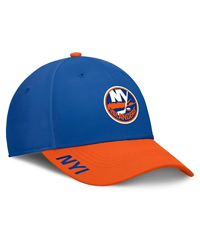 Fanatics Men's Royal/Orange New York Islanders Authentic Pro Rink Flex Hat