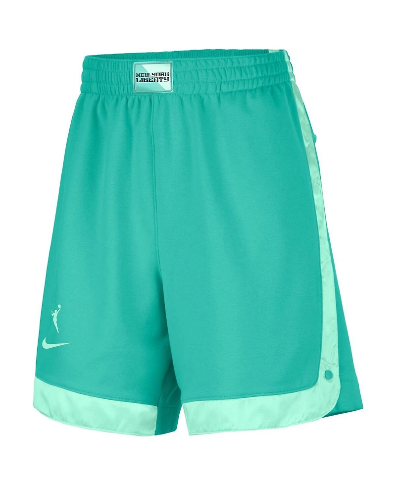 Nike Women's Mint New York Liberty Fly Basketball Tri-Blend Fleece Shorts