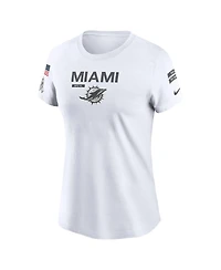 Nike Women's White Miami Dolphins 2024 Salute To Service Legend Performance T-Shirt