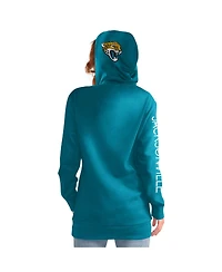 G-iii 4Her by Carl Banks Women's Teal Jacksonville Jaguars Extra Inning Pullover Hoodie