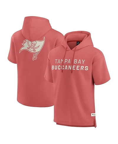 Fanatics Men's Red Tampa Bay Buccaneers Elements Future Ground Lettering Short Sleeve Pullover Hoodie