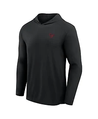Fanatics Men's Black Houston Texans Front Office Power Mono Long Sleeve Hoodie T-Shirt