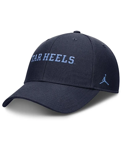 Jordan Men's Navy North Carolina Tar Heels 2025 On-Field Rise Performance Adjustable Hat