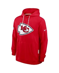 Nike Men's Kansas City Chiefs Sideline Initial Home Performance Pullover Hoodie