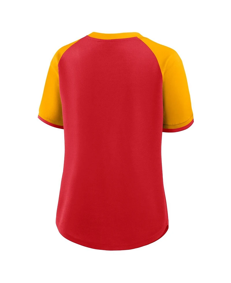 Fanatics Women's Red/Gold Kansas City Chiefs Height Advantage T-Shirt